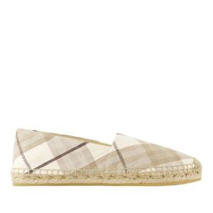 버버리 베이지 리넨 에스파드리유 8106105 C2539 COTTON IP CHE