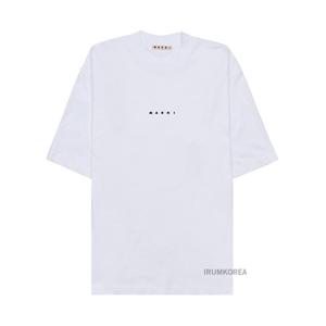 [마르니] SS25 남성 로고 반팔 티셔츠 HUMU0223P1 USCS87 LOW01
