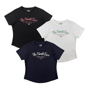 노스페이스 여성 레터링 반팔 라운드티 NT7UR33