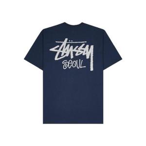 스투시 스탁 서울 티셔츠 네이비 39038773903980