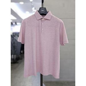 바쏘옴므 세이브존03 바쏘옴므 남성 반팔 티셔츠 PK 카라 핑크 WSAGZ2KT46A