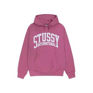 스투시 인터내셔널 로고 후드 베리 1925003