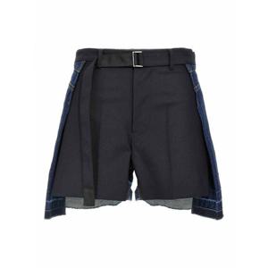 [SACAI] 여성 팬츠 반바지 울 인서트 2507828210 Blue /8