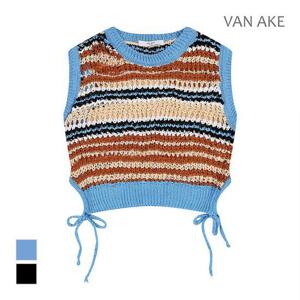 [반에이크]MARIO스트라이프 패턴 니트베스트_VB38KVUG02Z