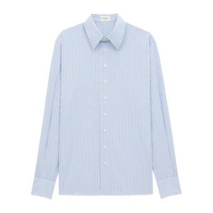 생로랑 라이트 블루 프론트 버튼 패스너 셔츠 813932 Y1L024486