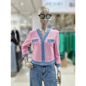 제시뉴욕 세이브존04 칠부 소매  브이넥 트위드자켓(앎음) BF5JT0700JT