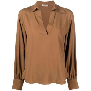 25 FW Blanca Vita V넥 드레이프 블라우스 BENJAMIN7504 TP432365472