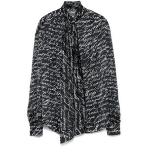 25 FW 발망 러브 레터 프린트 블라우스 EF1HT020VH61 TP434887184