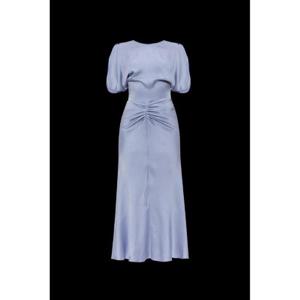 빅토리아 베컴 퍼프 슬리브 셔링 플레어 드레스 1325WDR005227D DELPHINIUM TP941248390