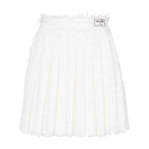 25 FW 발망 플리츠 트위드 미니 스커트 AF2LB855XF44 TP432257955