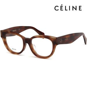 셀린느 안경테 CL50015F 053 명품 라운드 패션 아시안핏 투명 호피 뿔테