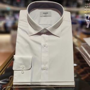 [레노마] 스판 트윌솔리드 카라배색 스냅카라 일반핏 RZRSG0010WH