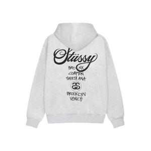 스투시 월드투어 후드 애쉬 헤더 20242025 39238603923962