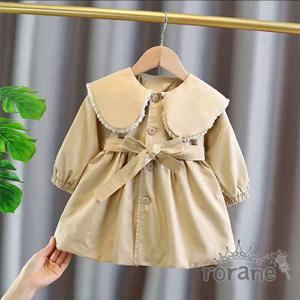 유아 공주 트렌치 코트 아동 가을