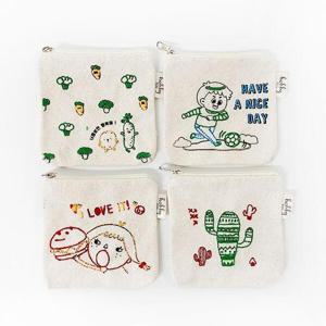 아트박스/오피스큐 자수로 미니 파우치 꾸미기 1인세트 한복