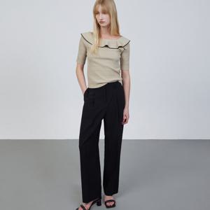 [쥬크]넥 프릴 슬림 니트풀오버 (Z252KSK018)