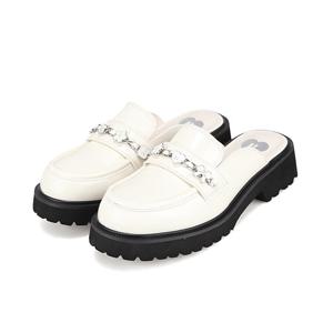 [바바라(슈즈)]바바라 러블리체인장식  청키 블로퍼 BBI139_IV