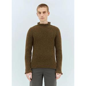 25 FW 버버리 남성 프린지 장식 울 스웨터 bur0158004brn