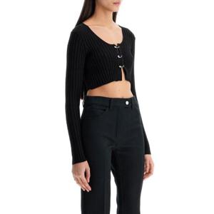 베르사체 크롭 리브 니트 가디건 10177721A12700 1B000 TP944121698