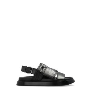 알렉산더 맥퀸 T 바 프린지 디테일 샌들 828688WIAD1 1064 TP936558160