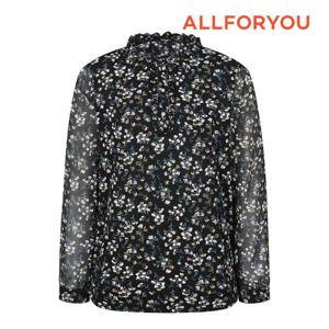[올포유] 여성 플라워 프린트 블라우스형 티셔츠 ALTRN2321-199
