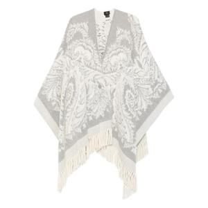 25 FW 에트로 페이즐리 패턴 프린지 판초 WRBD0004AV776 TP439414445