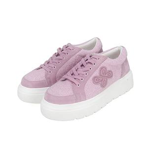 [본사운영] 바바라 로고 소가죽 여성스니커즈 4.5cm_BBG616