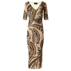 Etro 페이즐리 프린트 브이넥 튤 맥시 드레스 WRHA014599IAS16 X0870 TP945366637