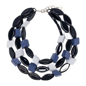 엠포리오아르마니 네이비 블루 멀티 체인 목걸이 EW002859 AF19