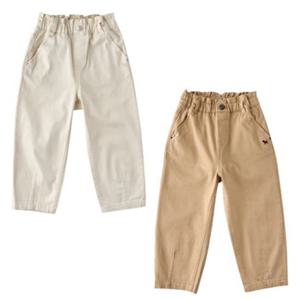 [블루독8-키즈] 택1 크림 테이퍼드치노팬츠 여아 면스판 바지 간절기 두돌선물 초등학생 25A7541050