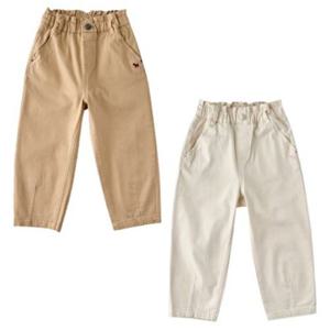 [블루독8-키즈] 택1 베이지 테이퍼드치노팬츠 여아 면스판 바지 간절기 두돌선물 초등학생 25A7541051