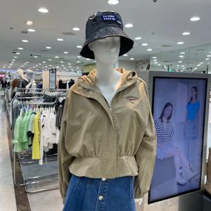 [에고이스트]장식포인트 후디 러플 점퍼 EP3JZ809_DG