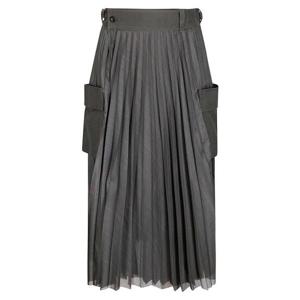 사카이 롱 스커트 2508038 501 KHAKI