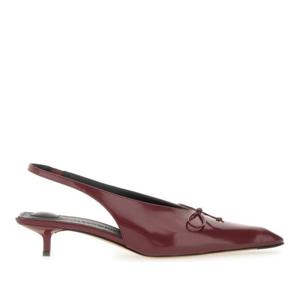 자크뮈스 포인티드 로우 힐 보우 슬링백 펌프스 FOW00138AC1 8A
