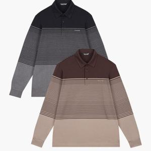 [크로커다일남성]한기장 스트라이프 제천 카라티 CDAA9TS4452_JJ