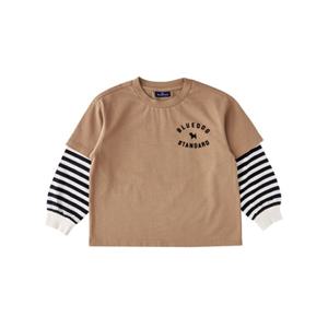 블루독스튜디오 [블루독](CA)BRO S레이어드티셔츠 25A2533002 FW25가을상품 레터링티셔츠