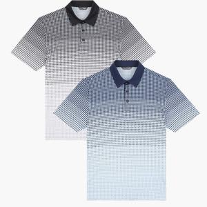 [크로커다일남성]그라데이션 패턴 카라 티셔츠 CDAA9TS2456_JJ