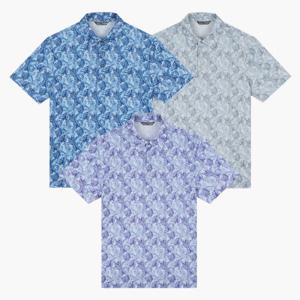 [크로커다일남성]트로피컬 프린트 카라 티셔츠 CDAAATS2491_JJ