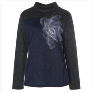 벨리시앙 세이브존04 배색 풀오버 블라우스 BL4405