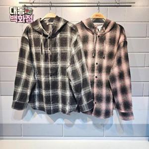 유솔대동백화점 DP01 플란넬 후드체크남방 ULYC25WZ2