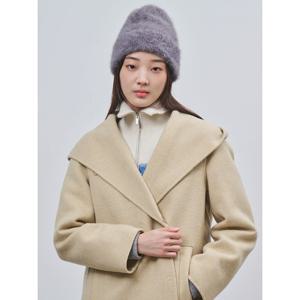 [빈폴레이디스]핸드메이드 후드 롱 코트 베이지 (BF4X30C05A)