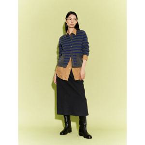 [빈폴레이디스]울 H라인 롱 스커트 차콜 (BF4X27C024)