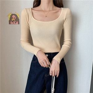 의류 골지 베이직 여성 3컬러 긴팔 데일리 LK-K006 니트 티셔츠