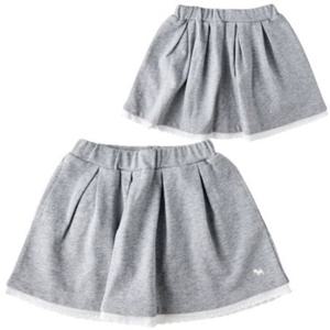 [블루독8-키즈] 멜란지 레이스플레어스커트 면쭈리 주름치마 간절기 세돌선물 초등 25A3543250