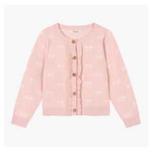 [치크(키즈)]리본 자카드 가디건 CKCK24W3G