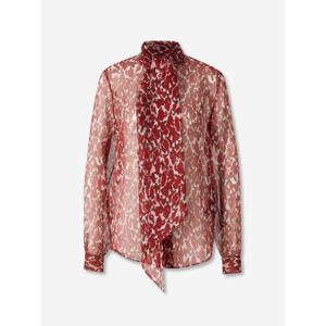 생로랑 블라우스 842861Y4J35 9477CRAIE ROUGE NOIR RED