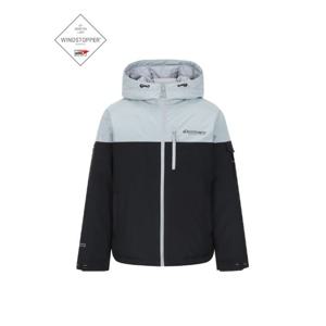 디스커버리패딩 ZQK DXDJ7M036-GRD 베르겐 고어 윈드스토퍼 컬러블럭 구스다운 숏패딩