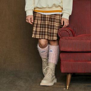 [피터젠슨]피터젠슨 체크 플리스 스커트 PTF11SA50M_BG