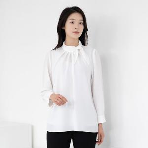 엄마옷 언발리본 핀턱 정장블라우스 1GHJ24187 중년여성 마담 60 70대  빅사이즈 할머니