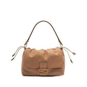 펜디 맘마 바게트 로고 장식 개더 라지 숄더 백 8BR834AQ0D